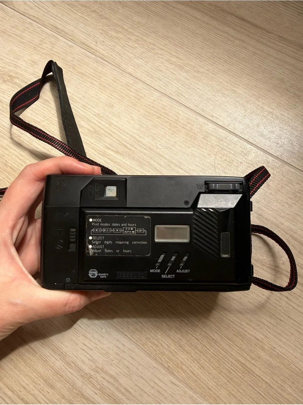 Untested Pentax Black Compact Film Camera with Flash